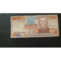 Antiguo Billete Uruguay 5000 Nuevos Pesos Moneda Nacional segunda mano  Argentina