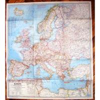 Mapa Nat Geo Europa Politico Paises Francia Alemania 1969 segunda mano  Argentina