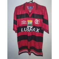 Usado, Camiseta Flamengo Brasil Umbro Titular Lubrax 1995 Talle L segunda mano  Argentina