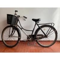 Bicicleta Antigua Inglesa Color Negro Con Canasto  segunda mano  Argentina