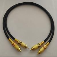 Cables Audio 2 Rca A 2 Rca 18k Estereo - Largo 75cm Gruesos , usado segunda mano  Argentina