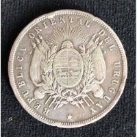 Usado, Antigua Moneda De Uruguay. 1 Peso. De Plata. 1877. 55003 segunda mano  Argentina