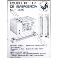 Usado, Antiguo Folleto Sos Sirena Alarma Equipo Emergencia - Sle335 segunda mano  Argentina