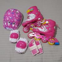 Rollers Infantil Rosa Extens Talle 34/37 + Kit De Protección segunda mano  Argentina