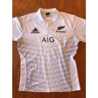 Camiseta Rugby All Blacks T L Blanca segunda mano  Argentina