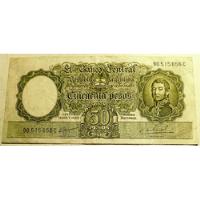 Billete Antiguo De 50 Pesos Moneda Nacional , usado segunda mano  Argentina