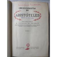 Obras Completas De Aristoteles (4 Tomos) segunda mano  Argentina