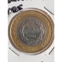 Usado, Argentina 2011. Moneda De 2 Pesos Con Error. Sin Sol. Mira!! segunda mano  Argentina