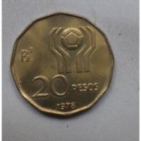 Moneda Conmemorativa Mundial De Fútbol 1978 De 20 Pesos !!!! segunda mano  Argentina