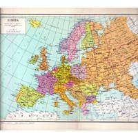 Usado, Mapa Europa Y Urss, Antiguo 1950 segunda mano  Argentina