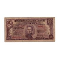 Uruguay Billete 10 Pesos Moneda Nacional Año 1939 P#37a segunda mano  Argentina