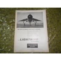 English Electric Lightning Avion Aviacion Publicidad 1959 segunda mano  Argentina