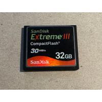 Memoria Compact Flash 32 Gb Sandisk Extreme 3, usado segunda mano  Argentina