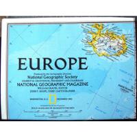 Mapa Nat Geo Europa Politico 1992 Paises Francia Suiza Austr segunda mano  Argentina