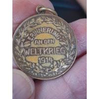Medalla Alemania Recordando La Guerra Mundial De 1914 , usado segunda mano  Argentina