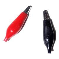 Pinza Aislada Clip Cocodrilo  - Rojo Y Negro Ref T80, usado segunda mano  Argentina
