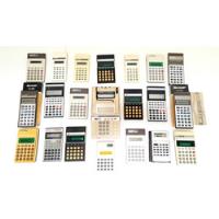 Usado, Lote 21 Calculadoras Vintage De Colección 1970's Decoración  segunda mano  Argentina