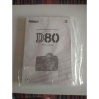 Manual Para Cámara Nikon D80 Con Guia Rápida segunda mano  Argentina
