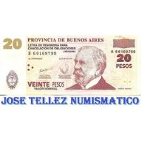 Ec# 222 Bono 20 Pesos Patacones Ex- Palermo segunda mano  Argentina