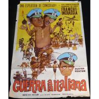 Afiche De Cine Antiguo. Guerra A La Italiana. 30011 segunda mano  Argentina
