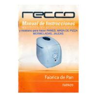 Usado, Instrucciones Y Recetario Digital  Fabricadora De Pan segunda mano  Argentina