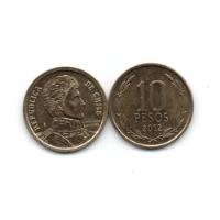 Chile Moneda 10 Pesos Año 2012 Km#228.2 Aunc segunda mano  Argentina