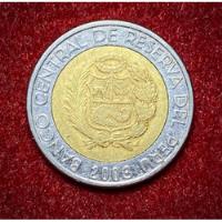 Moneda 2 Nuevos Soles Peru 2003 Km 313 Bimetalica segunda mano  Argentina