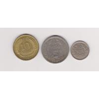 Usado, Lote 3 Moneda Chile 10ctvs/1923+1$/1933+10centesimos/ 1964 segunda mano  Argentina