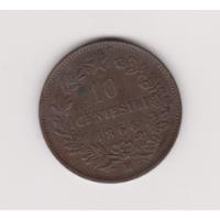 Usado, Moneda Italia 10 Centesimi Año 1866 M Excelente + segunda mano  Argentina