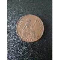 Moneda One Penny Reino Unido 1948 segunda mano  Argentina