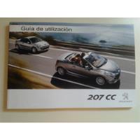 Libro Manual De Uso: Peugeot 207 Cc Coupé Y Cabrio 2008/09 segunda mano  Argentina