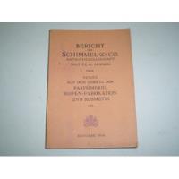 Catalogo 1936 Schimmel & Co Perfume Cosmetica Informe Molde segunda mano  Argentina