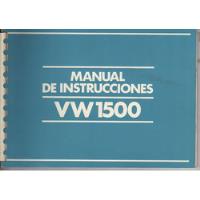 Manual De Instrucciones / Vw 1500 / Año 1982 / segunda mano  Argentina
