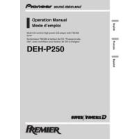 Manual   Pioneer  Deh-p250   ( Cd Player With Fm/am ), usado segunda mano  Argentina