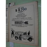 Publicidad Renault 4l Año 1966 segunda mano  Argentina