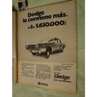 Publicidad Dodge Polara Gt Coronado Año 1970 segunda mano  Argentina