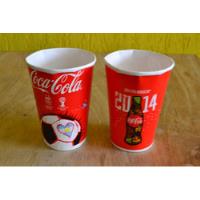 Usado, Vaso Carton Plastificado Gaseosa Coca Mundial Brasil 2014 segunda mano  Argentina