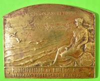 Antigua  Medalla Bs As Terrazas Y Defensa Balneario 1926 segunda mano  Argentina