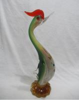 Figura Decorativa Pájaro Cristal Etiqueta Murano Italy 30 Cm, usado segunda mano  Argentina