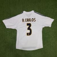 Camiseta Titular Real Madrid 2003/04, Roberto Carlos 3 M segunda mano  Argentina