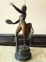 Figura Art Deco Bronce Austria Viena Mujer Bailarina Erotica segunda mano  Argentina
