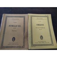  Strauss 2 Partituras Eulenburg Don Juan Y Nro. 442 segunda mano  Argentina