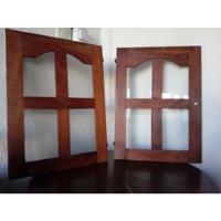 2 Puertas De Algarrobo Con Vidrio Repartido (precio X Las 2) segunda mano  Argentina