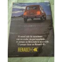 Publicidad Renault 4l Año 1967, usado segunda mano  Argentina