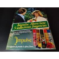 (pb914) Publicidad Clipping Desodorante Impulse * 1982, usado segunda mano  Argentina