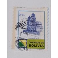 Estampilla De Bolivia.  La Catedral De Tarija.  30 Cts   (1) segunda mano  Argentina