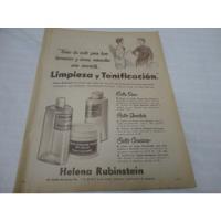 Clipping Publicidad Crema De  Tonificacion Rubinstein, usado segunda mano  Argentina