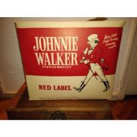 Caja De Cartón Whisky J. Walker Red Label 1970s, usado segunda mano  Argentina