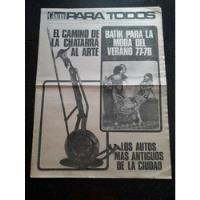 Diario Clarín Suplemento Para Todos Inodoro Pereyra 11 1977 segunda mano  Argentina