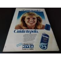 (pe108) Publicidad Clipping Shampoo Nivea * 1984 segunda mano  Argentina
